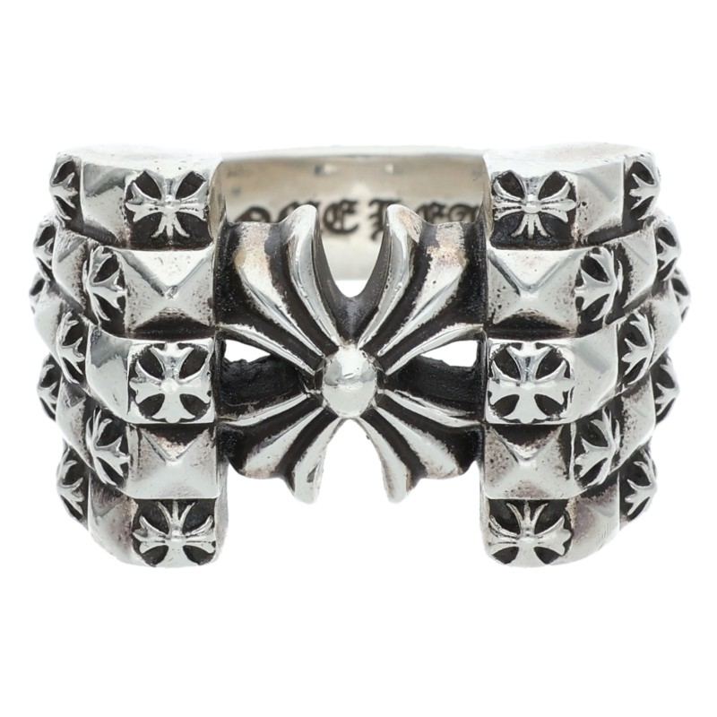 Chrome Hearts Deco CH Plus Silver Ring Size ONE SIZE