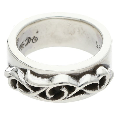Chrome Hearts DBL Narrow Vine Band Silver Ring Size ONE SIZE