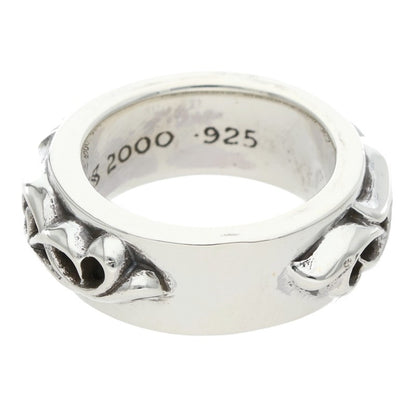 Chrome Hearts DBL Narrow Vine Band Silver Ring Size ONE SIZE