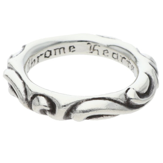 Chrome Hearts SCRL BAND Silver Ring Size ONE SIZE