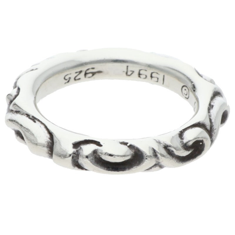 Chrome Hearts SCRL BAND Silver Ring Size ONE SIZE