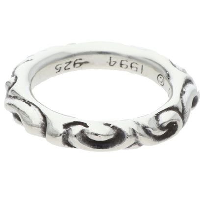 Chrome Hearts SCRL BAND Silver Ring Size ONE SIZE