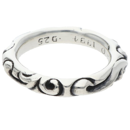 Chrome Hearts SCRL BAND Silver Ring Size ONE SIZE