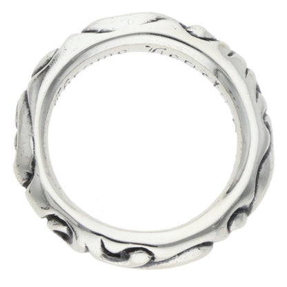 Chrome Hearts SCRL BAND Silver Ring Size ONE SIZE