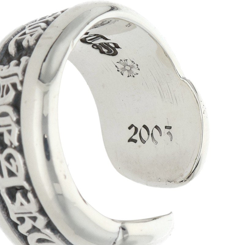 Chrome Hearts SM Scroll Label Silver Ring Size ONE SIZE