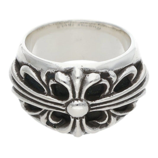 Chrome Hearts FLRL CRS Sterling Silver Ring Size ONE SIZE