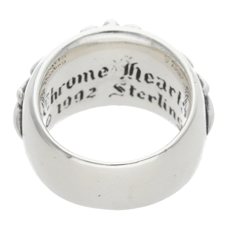 Chrome Hearts FLRL CRS Sterling Silver Ring Size ONE SIZE