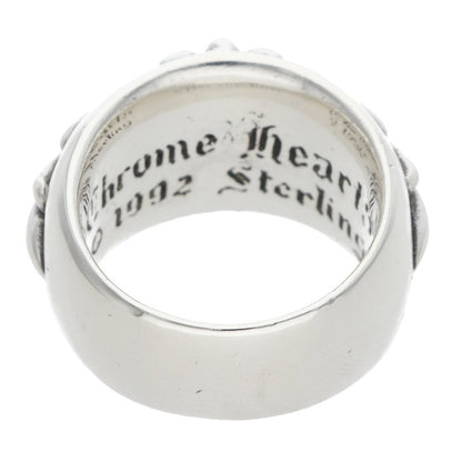 Chrome Hearts FLRL CRS Sterling Silver Ring Size ONE SIZE