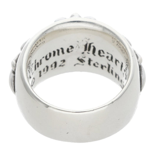 Chrome Hearts FLRL CRS Sterling Silver Ring Size ONE SIZE