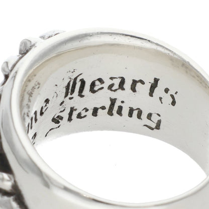 Chrome Hearts FLRL CRS Sterling Silver Ring Size ONE SIZE