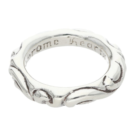 Chrome Hearts SCRL BAND Silver Ring Size ONE SIZE