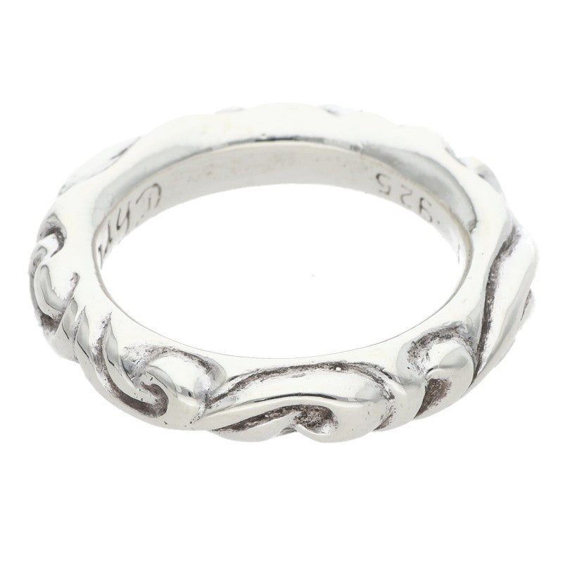 Chrome Hearts SCRL BAND Silver Ring Size ONE SIZE