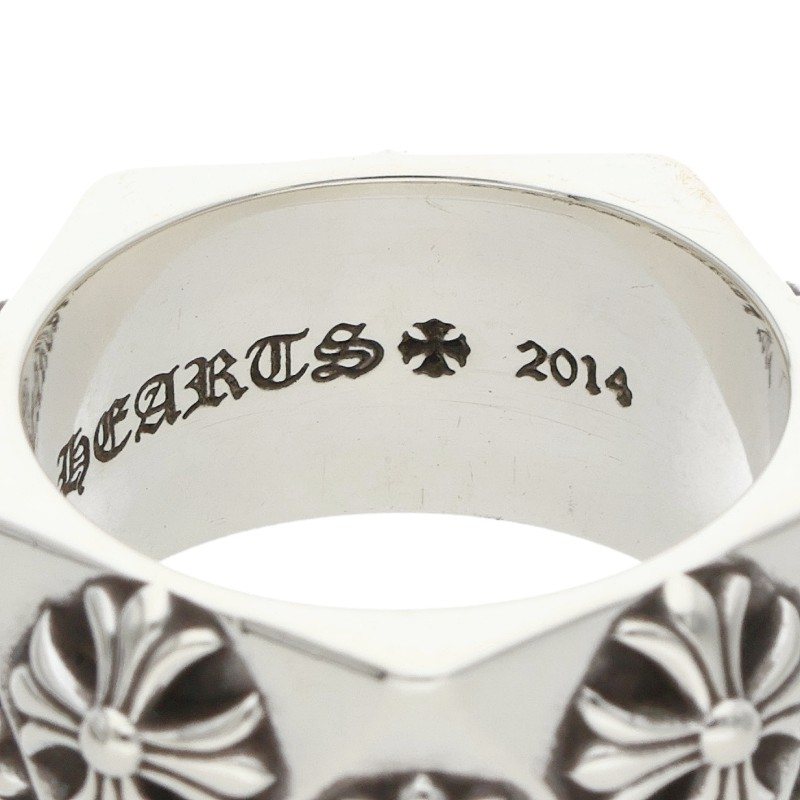 Chrome Hearts Pentagon CH Plus Silver Ring Size ONE SIZE