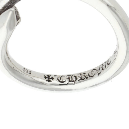 Chrome Hearts Nail Crossball Silver Ring Size US 7