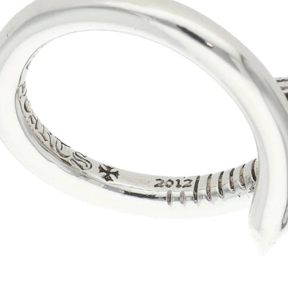 Chrome Hearts Nail Crossball Silver Ring Size US 7