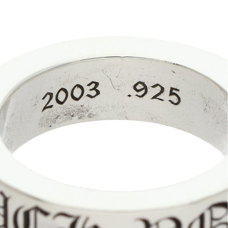 Chrome Hearts 6mm Spacer FUCKYOU Silver Ring Size ONE SIZE