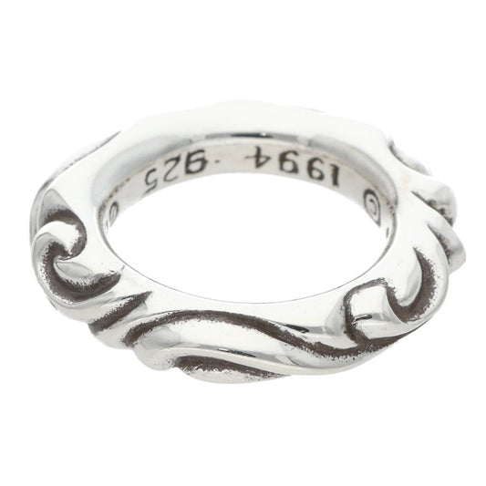 Chrome Hearts Scroll Band Silver Ring Size ONE SIZE