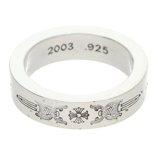 Chrome Hearts 6mm Spacer Dagger Silver Ring Size ONE SIZE