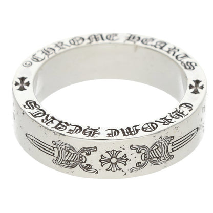 Chrome Hearts 6mm Spacer Dagger Silver Ring Size US 8