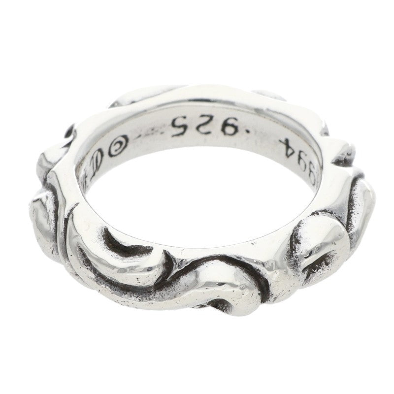 Chrome Hearts Scroll Band Silver Ring Size US 3