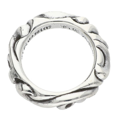 Chrome Hearts Scroll Band Silver Ring Size US 3