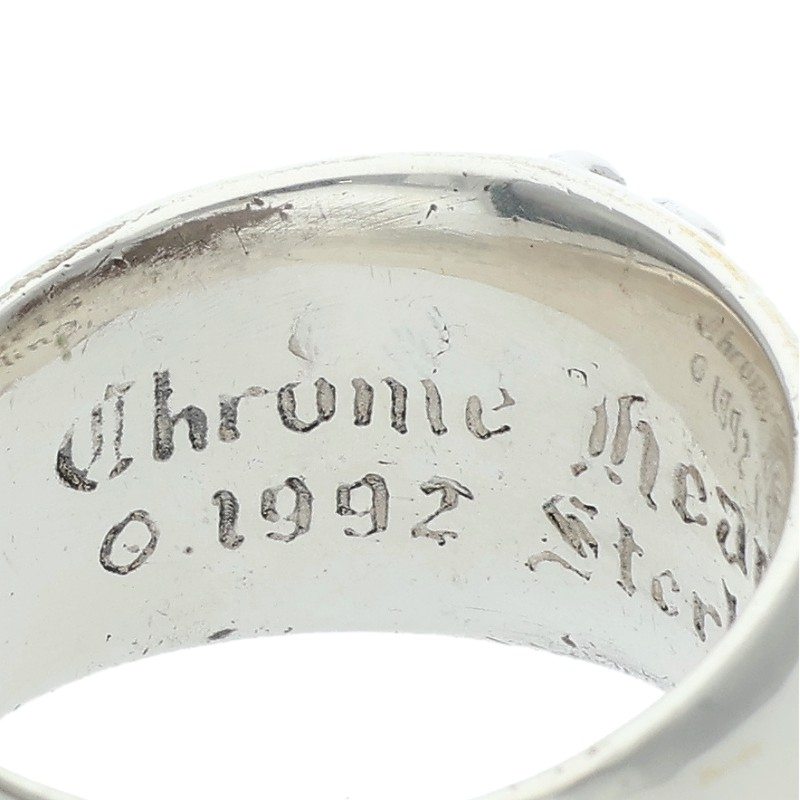 Chrome Hearts FLRL CRS Floral Cross Ring Size ONE SIZE