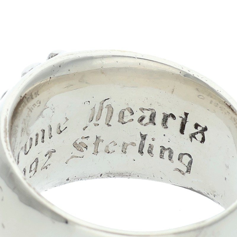 Chrome Hearts FLRL CRS Floral Cross Ring Size ONE SIZE