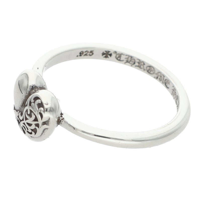 Chrome Hearts Bubblegum Heart Silver Ring Size US 5