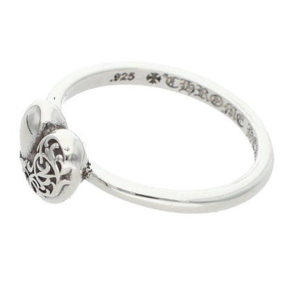 Chrome Hearts Bubblegum Heart Silver Ring Size US 5