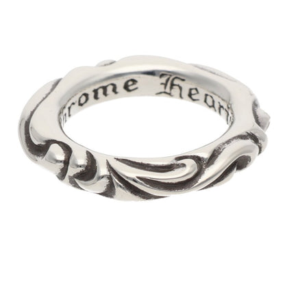 Chrome Hearts SCRL BAND Sterling Silver Ring Size ONE SIZE