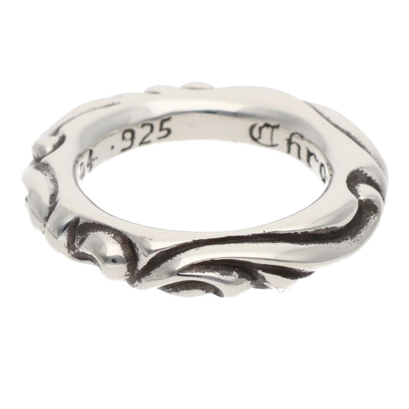 Chrome Hearts SCRL BAND Sterling Silver Ring Size ONE SIZE