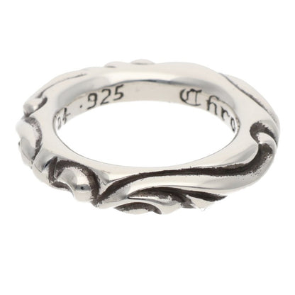 Chrome Hearts SCRL BAND Sterling Silver Ring Size ONE SIZE