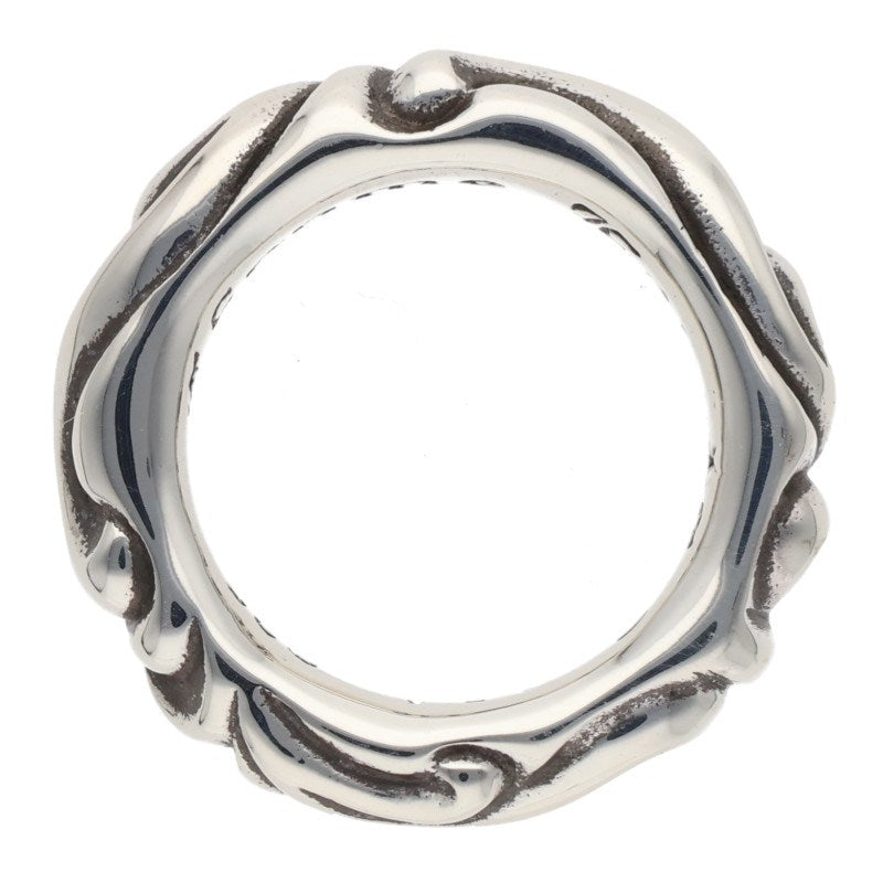 Chrome Hearts SCRL BAND Sterling Silver Ring Size ONE SIZE