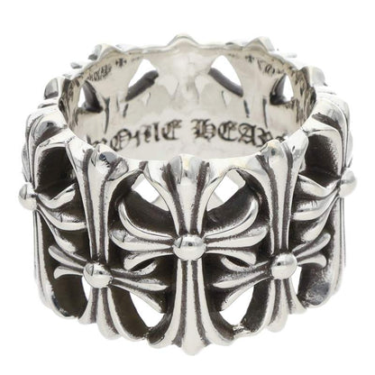 Chrome Hearts Cemetery Cross Silver Ring Size ONE SIZE