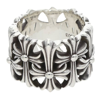 Chrome Hearts Cemetery Cross Silver Ring Size ONE SIZE