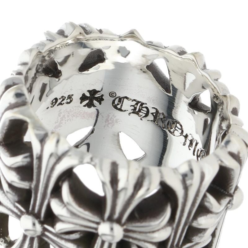 Chrome Hearts Cemetery Cross Silver Ring Size ONE SIZE