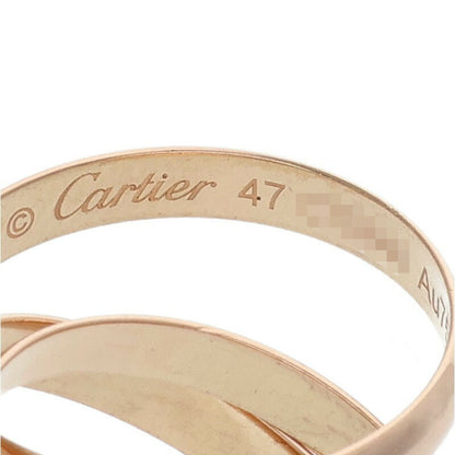 Cartier Trinity K18 Pink Gold Triple Ring Size ONE SIZE