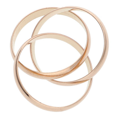 Cartier Trinity K18 Pink Gold Triple Ring Size ONE SIZE