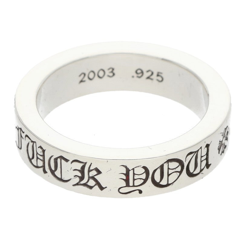 Chrome Hearts 6mm Spacer FUCKYOU Ring Size ONE SIZE