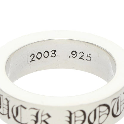 Chrome Hearts 6mm Spacer FUCKYOU Silver Ring Size ONE SIZE