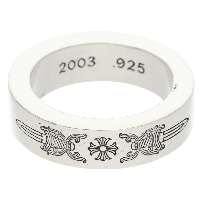 Chrome Hearts 6mm Spacer Dagger Silver Ring Size ONE SIZE