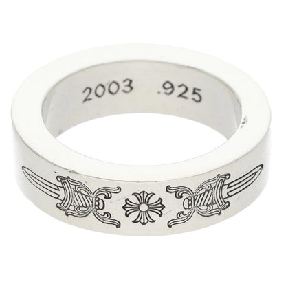 Chrome Hearts 6mm Spacer Dagger Silver Ring Size ONE SIZE