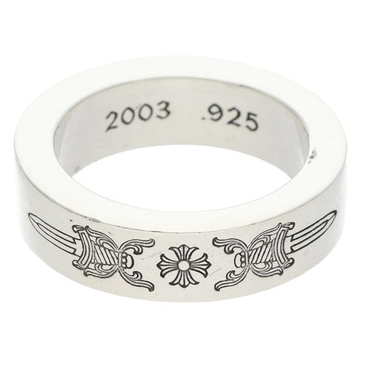 Chrome Hearts 6mm Spacer Dagger Silver Ring Size ONE SIZE