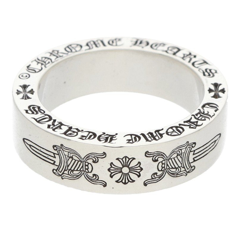 Chrome Hearts 6mm Spacer Dagger Silver Ring Size ONE SIZE