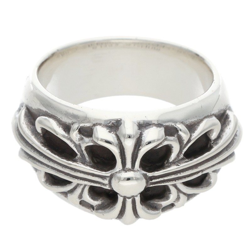 Chrome Hearts Floral Cross Silver Ring Size ONE SIZE