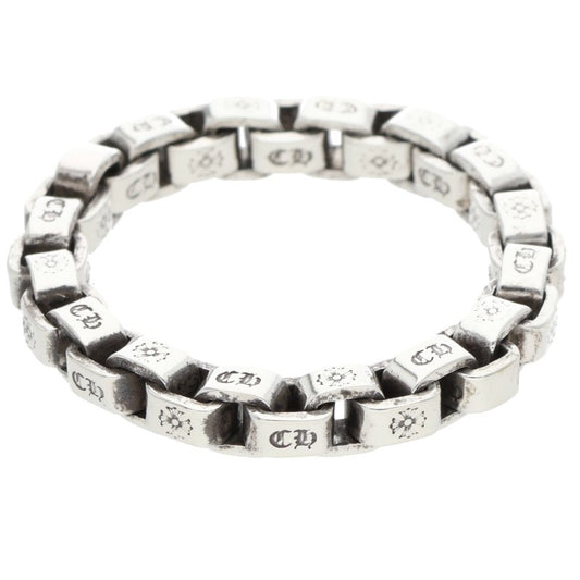 Chrome Hearts BOX CHAIN RING Silver Ring Size ONE SIZE