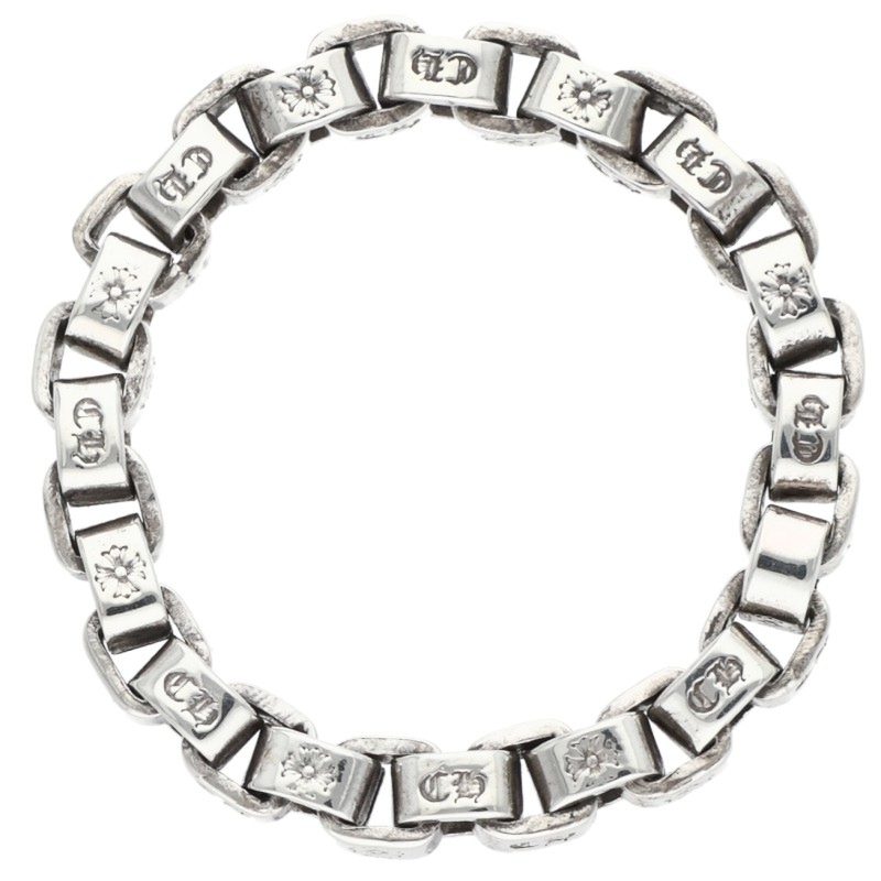 Chrome Hearts BOX CHAIN RING Silver Ring Size ONE SIZE