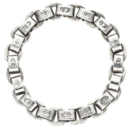 Chrome Hearts BOX CHAIN RING Silver Ring Size ONE SIZE