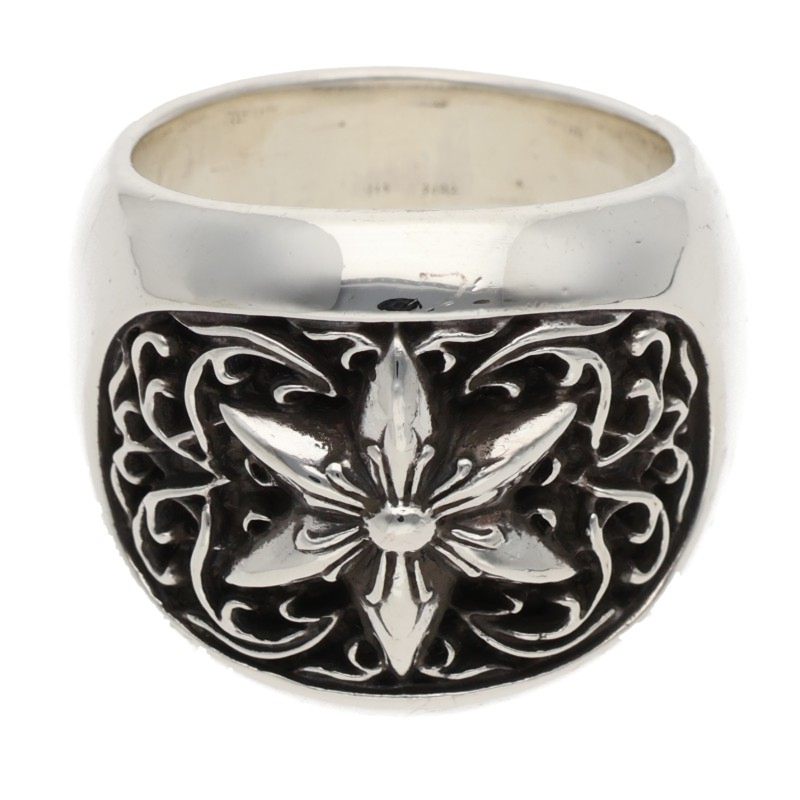 Chrome Hearts Classic Oval Star Silver Ring Size ONE SIZE