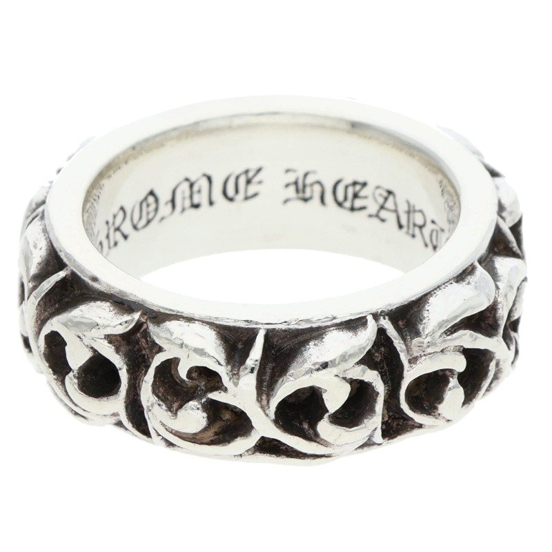 Chrome Hearts Eternity Vine Band Silver Ring Size US 5